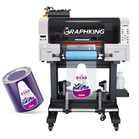 Graphking Fabricación 2PC Xp600 I3200 Cabezal de impresión Máquina de impresión digital A3 30cm UV DTF Impresora Impressora Plotter