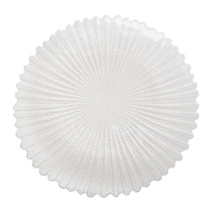 Assiettes <span class=keywords><strong>de</strong></span> présentation transparentes à texture glacée florale, vente en gros d'usine, pour la maison et les fêtes - Product Image 5