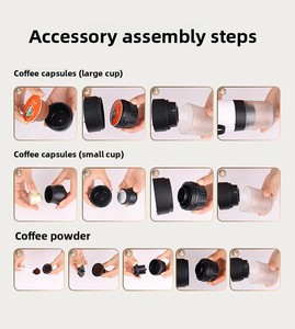Machine à café à capsules portable et écologique, machine à expresso compacte pour la maison avec fonction de chauffage - Product Image 4