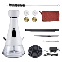 Chicha électrique rechargeable nouvelle conception 2026, charbon gratuit, chicha électrique portable blanche avec étui de transport en EVA, kit d'emballage