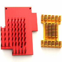 Heatsink Anodized Berkualitas Tinggi, Layanan Ekstrusi Profil Aluminium, Pemesinan CNC Kustom, Penggilingan Heatsink