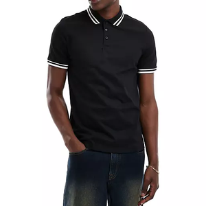 Logo con ricamo personalizzato marca i tuoi segni camicia <span class=keywords><strong>da</strong></span> Golf in cotone di buona qualità <span class=keywords><strong>Polo</strong></span> sportiva Business t-Shirt <span class=keywords><strong>Polo</strong></span> <span class=keywords><strong>da</strong></span> <span class=keywords><strong>uomo</strong></span> in bianco - Product Image 1