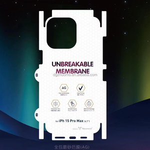 Película Protectora de Hidrogel TPU Mate AG con Membrana Irrompible, Antiarañazos, para la Parte Trasera del Teléfono, para iPhone 17 Pro, <span class=keywords><strong>Precio</strong></span> Bajo al por Mayor - Product Image 3