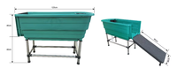 Baignoire de toilettage pour animaux de compagnie en plastique portable pour salon à domicile, baignoire de bain pour chien professionnelle, spa pour animaux de compagnie