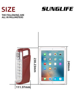 Sạc năng lượng mặt trời led light đèn sự cố led cắm trại đèn lồng - Product Image 2