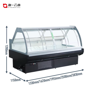 Réfrigérateur d'île de haute qualité avec porte en verre refroidissement par air de congélateur de stockage de viande profonde pour l'équipement de réfrigération commerciale - Product Image 5