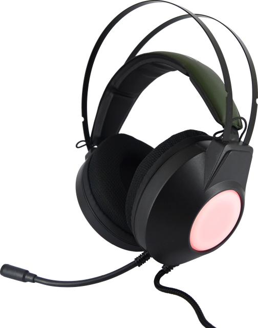 Stereo Competitive Gaming Headset Microphone 3.5mm Jack Over-Ear Wired Design ENC Noise Cancellation IPX-7 Waterproof Hybrid
