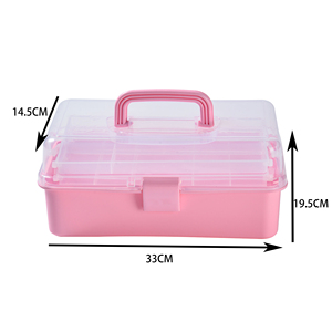 Boîte à crayons en plastique imperméable sur mesure, boîtes à outils d'art de qualité pour enfants, grandes et petites tailles, plusieurs couleurs pour la peinture corporelle - Product Image 5