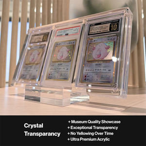 Expositor Acrílico Transparente con Bloqueo UV de 3 Ranuras para Tarjetas Graduadas PSA BGS, Soporte para Tarjetas Deportivas, Pokémon, Coleccionables - Product Image 2