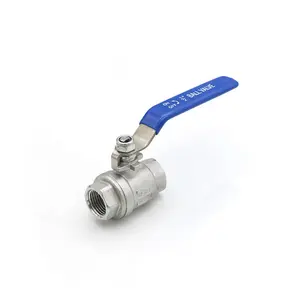 316 3 Piece Ball Valve Stainless 1.5 Inch 1000 Wog 3 Pieces Ball Valve Stainless Steel 316 CF8M 2 Piece Ball Valve