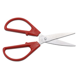 Stainless Steel Office Scissors Red Straight Head Home Use Paper Cutting Tool - Product Image 3