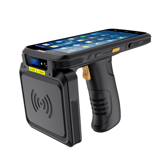 25M Long Range 4G 1D 2D Barcode Scanner UHF RFID Reader PDA for 5.72 Inch Rugged Retail Management Scanner PDAS Warehouses
