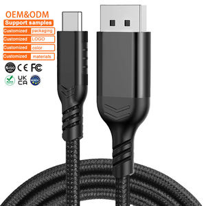 Cable LUNG KAY 8K Tipo-C DP1.4, Adaptador de Video Thunderbolt de Alta Velocidad, Trenzado de Nailon, PVC, Conductor de Cobre Puro, Audio/Video - Product Image 1