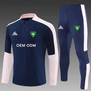 High Quality Soccer Team Tracksuit Sport Long Sleeve <b>Jackets</b> Custom logo Sport Wear for Men Soccer Long Sleeve Tracksuits - Product Image 6
