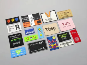 ป้ายเสื้อผ้าป้ายผ้าทออุปกรณ์เสริมออกแบบโลโก้<span class=keywords><strong>ได้</strong></span>ตามต้องการ - Product Image 6