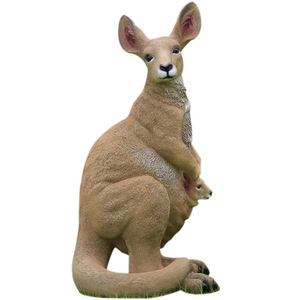 Patung Kanguru Kecil Realistis dari Fiberglass, Patung Hewan Australia Tersedia untuk Dekorasi Pusat Perbelanjaan, Hotel, Taman, dan Kebun Binatang - Product Image 2
