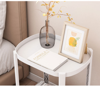 Support de chevet à côté de la table d'extrémité amovible petit canapé à café Mini chariot support de rangement avec roulettes