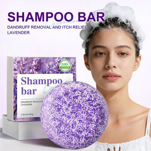 Shampooing solide et savon à la lavande pour cuir chevelu sec/démangeaisons - Hydratant naturel nourrissant doux pour usage quotidien - Product Image 2