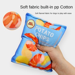 Borsa con Chip interattivo giocattolo da masticare per animali domestici Design di simulazione di peluche doppio effetto sonoro lavabile per cani e gatti - Product Image 3