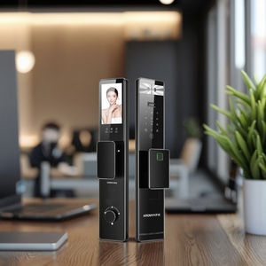 하이 퀄리티 스마트 3D 얼굴 인식 도어 잠금 Tuya 앱 와이파이 지문 NFC 카드 코드 암호 가정용 스마트 도어 잠금 - Product Image 1