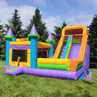 Château gonflable avec toboggan géant, aire de jeux gonflable en PVC commercial, château gonflable pour enfants