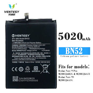 Nueva batería de repuesto BN52 para Xiaomi Note 9 Pro 9S Note 8 Pro Max <span class=keywords><strong>5020</strong></span> <span class=keywords><strong>mAh</strong></span> Baterías BN52 - Product Image 5