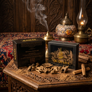 Sanai Nuqtah 100g Bois d'Oud, Fragments d'Agarwood Sélectionnés avec un Arôme Luxueux pour Bakhoor, Encens, Espaces Parfumés & Cadeau - Product Image 1