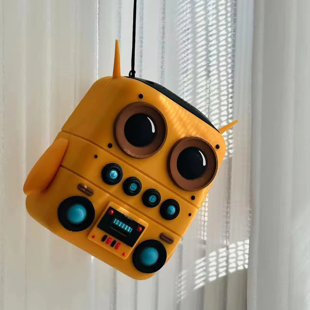 Cartoon Cute Mini Yellow Man Speaker Waterproof Wireless Speakers Subwoofers Christmas Gift for Kids Children