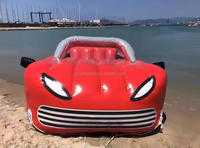 Nouveau design de bateau de remorquage flottant bateau à eau jeux d'eau gonflables gonflable remorquable voiture volante Tube voiture à eau à vendre