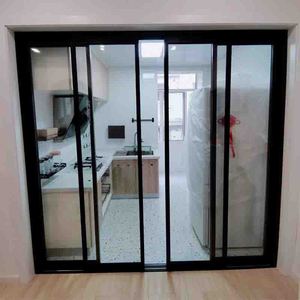 Zeyi siêu mỏng phòng phân vùng cửa trượt cách nhiệt dễ dàng lướt cho bệnh viện phòng khách cửa kính liền mạch - Product Image 1