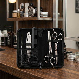 Outils de coiffure professionnels pour salon de coiffure, ensemble de ciseaux pour animaux de compagnie arc-en-ciel de 6 pouces, acier inoxydable, poignée longue pour droitiers, livraison rapide - Product Image 4