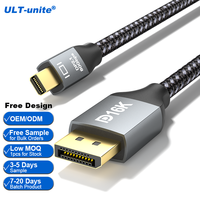 Câble Mini DisplayPort ULT-unite Factory, longueur personnalisable, emballage avec logo