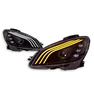 Faros delanteros TYPY para Benz Clase C W204 2007-2010, actualización modificada, nuevos faros LED con señal de giro dinámica DRL, accesorios para automóvil - Product Image 6
