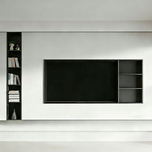 <span class=keywords><strong>Niche</strong></span> murale <span class=keywords><strong>TV</strong></span> moderne multifonction en acier inoxydable <span class=keywords><strong>avec</strong></span> étagères de rangement pour salon et hôtel, étanche et ignifuge - Product Image 1