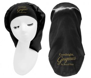 2 Pieces Silky Satin Sleep Bonnet Curly Long Dreadlocks and <b>Braids</b> Bonnets for Hair Care Promotion Gift - Product Image 1