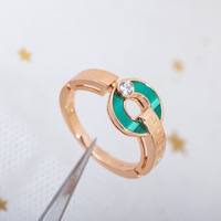 Bague en cuivre personnalisée d'usine, exquise, pour couples, sertie de diamants, bague entièrement sertie de diamants, bague pour l'index