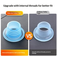 Manchon d'étanchéité rapide en silicone, sans joint, pour robinet et vanne d'angle, interface à chargement rapide, résistant aux hautes températures