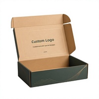 Boîte d'emballage personnalisée en carton ondulé avec logo imprimé pour vêtements, chaussures et accessoires de mode