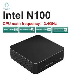 Mini <span class=keywords><strong>PC</strong></span> GenMachine Nouveau Intel N100 4 cœurs 4 threads Win 11 M.2 WIFI5 DDR4 <span class=keywords><strong>PC</strong></span> Gamer BT 5.2 Mini ordinateur 3.40 GHz 6W - Product Image 2