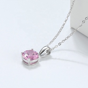 Vente en gros 925 Sterling Silver Zodiac Collier 12 Horoscope Birthstone Zircon Charms Pendentif Colliers pour Anniversaires Cadeaux - Product Image 5