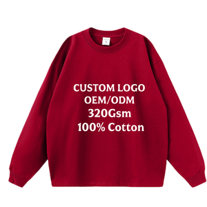T-shirt à manches longues en coton 100% 300 g/m², personnalisable, vente en gros, impression graphique, surdimensionné, unisexe, streetwear, sweat-shirt - Product Image 1