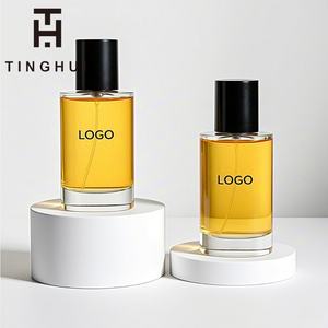 Customized Luxury Perfume Bottle 30ml 50ml 100ml Flat Glass Scent Diffuser with Sprayer <b>and</b> Dropper <b>Sealing</b> Type - Product Image 2