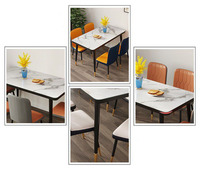 Ensemble de salle à manger à usage spécifique et mobilier de maison à usage général Ensemble de table à manger avec plateau en marbre Table à manger