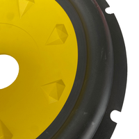 Subwoofer de 12 pouces de haute qualité OEM ODM Pro Audio avec bord en caoutchouc, cône en PP, accessoires pour haut-parleurs, cônes en papier
