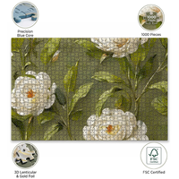 Jeu de puzzle magnétique personnalisé pour enfants, motif floral, en pochette, Rompecabezas Magnéticos Personalizado De 1000 Pzs Piezas Para Adultos