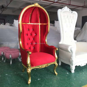 Düğün kırmızı kuş kafesi kubbe sandalyeler - Product Image 3