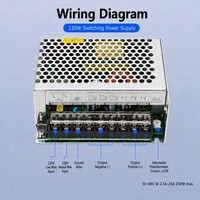 Alimentation à découpage 120W 5V 12V 24V 36V 48V 20A 10A 8A 5A 3A 2.5A Transformateur Convertisseur Alimentation AC DC 120W