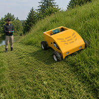 Tondeuse à gazon chinoise professionnelle automatique robotisée tout-terrain 4x4 portable pour terrains de golf et agricoles
