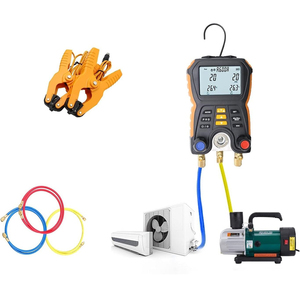 เกจวัดความดันแอร์แบบดิจิตอล อิเล็กทรอนิกส์ สำหรับงานภาคสนาม พร้อมที่หนีบวัดอุณหภูมิ - Product Image 4