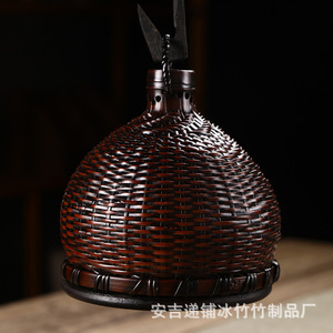 Quemador de incienso de bambú hecho a mano, soporte de incienso estilo Zen retro, bobina de incienso de nicho, quemador de incienso, té - Product Image 4